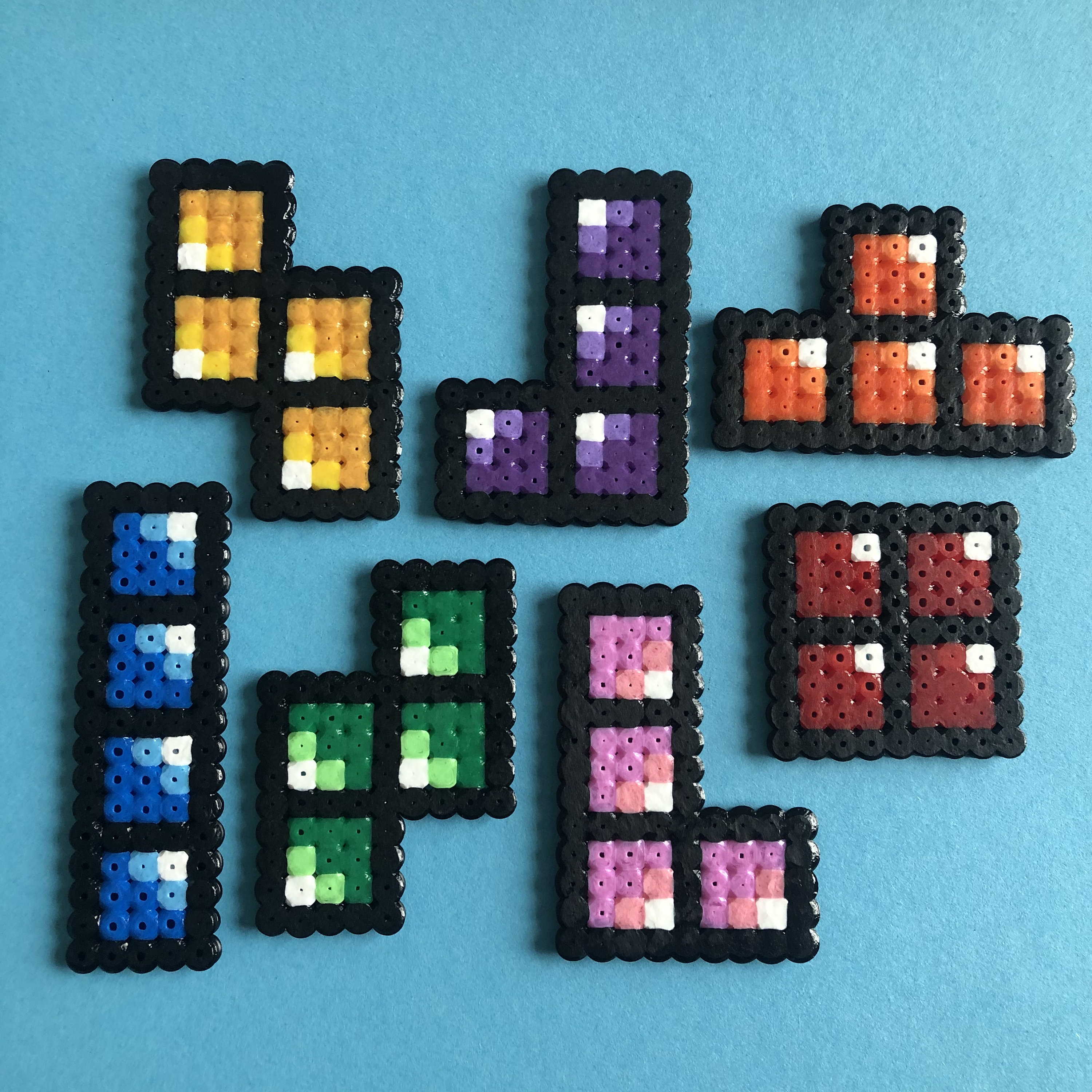 Tetris Set / Pixel Art | Etsy