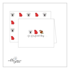 Southern-inspired Notecards | Graduation Gift | Football thank you notes| Thank you notecards l Georgia