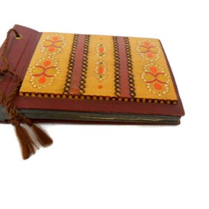 Vintage Unused Photo Album, Wooden Handmade Details, Unused