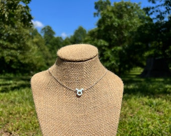 SOULMEET Taurus Zodiac Necklace - Sterling Silver With Simulated Opal, Adjustable 20" Chain, Birthday Gift For Women