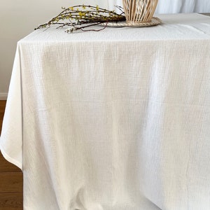 Tablecloth/table runner made of muslin, table linen, several colors, desired size image 5