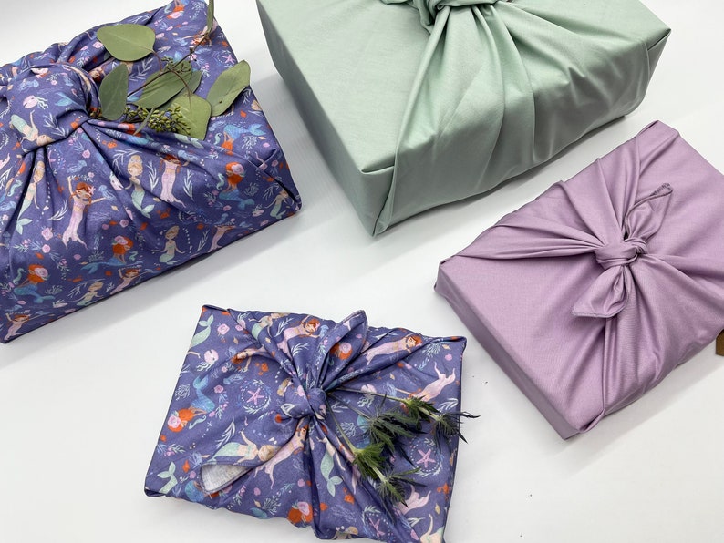 Furoshiki Baumwolle Geschenkverpackung aus Stoff Made in Deutschland Bild 2