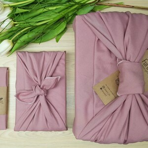 Furoshiki Cotton gold gift packaging made of fabric Made in Germany Rosé