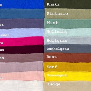 Muslin hair band, your own color combination, to tie yourself EIGENE KOMBINATION
