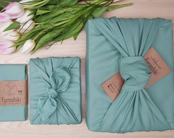 Furoshiki | Mintgrün - Gift packaging made of fabric Made in Germany