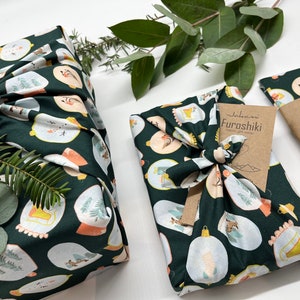 Furoshiki Weihnachten Geschenkverpackung aus Stoff Made in Deutschland Bild 8