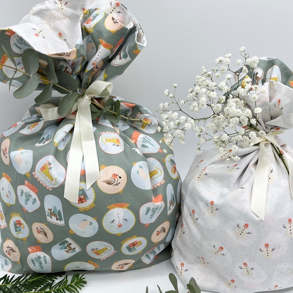 XXL Geschenkbeutel | Weihnachten - Geschenkverpackung aus Stoff Made in Deutschland