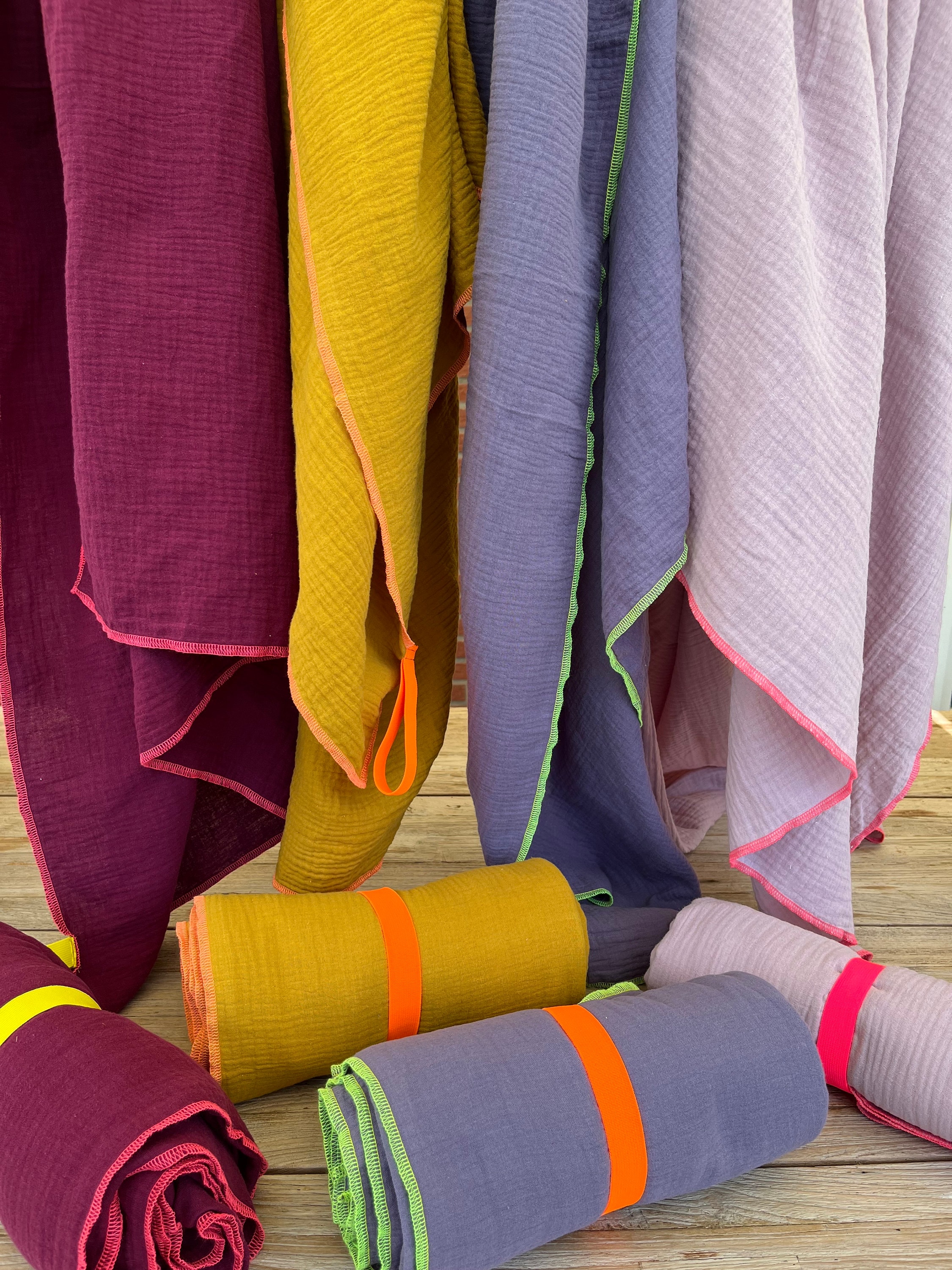 XXL Muslin Blanket | Beach Towel | Travel Towel | Organic Cotton | Camping