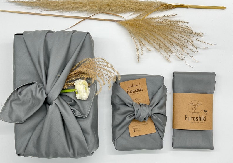 Furoshiki Cotton Satin Confezione regalo in tessuto Made in Germany immagine 1