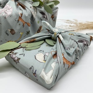 Furoshiki Baumwolle Geschenkverpackung aus Stoff Made in Deutschland Bild 1