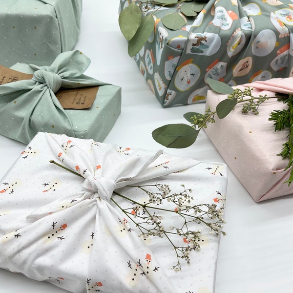 Furoshiki | Weihnachten - Geschenkverpackung aus Stoff Made in Deutschland