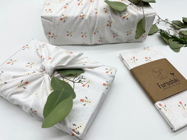 Furoshiki Weihnachten Geschenkverpackung aus Stoff Made in Deutschland Bild 5