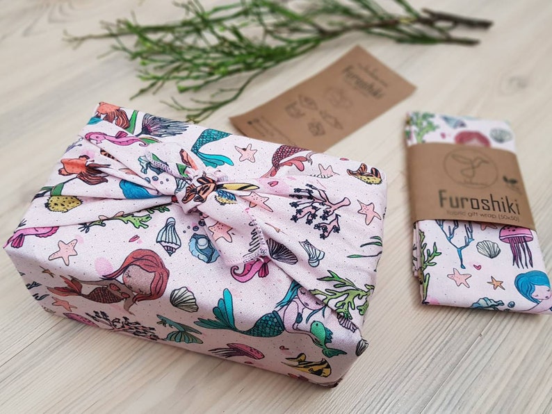 Furoshiki Baumwolle Geschenkverpackung aus Stoff Made in Deutschland zdjęcie 6