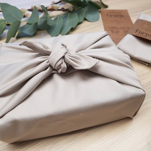 Furoshiki Cotton gold gift packaging made of fabric Made in Germany image 7