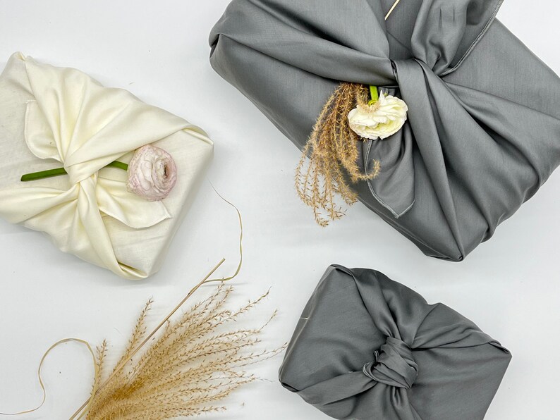 Furoshiki Cotton Satin Confezione regalo in tessuto Made in Germany immagine 2
