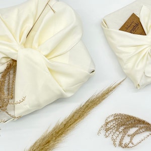 Furoshiki Baumwoll Satin Geschenkverpackung aus Stoff Made in Deutschland Bild 7