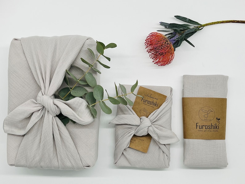 Furoshiki Muslin gift packaging made of fabric made in Germany image 1