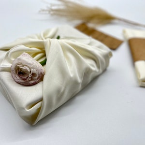 Furoshiki Baumwoll Satin Geschenkverpackung aus Stoff Made in Deutschland Bild 8
