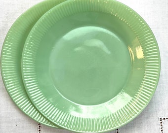 Fire King Jane Ray Jadeite 9”Dinner Plate