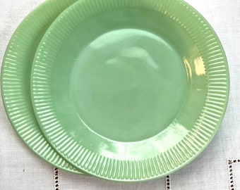 Fire King Jadeite Jane Ray Dessert Plate I Jadite Jane Ray Oven Ware Salad Plate I 7 3/4” Green Vintage Luncheon Plate Serving or Dinnerware