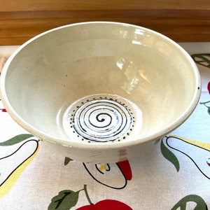 Ceramic Pottery Mix Bowl I Medium Pasta or Salad Pottery I Handmade Wheel Thrown Stoneware Serving Dish I Wheel Thrown