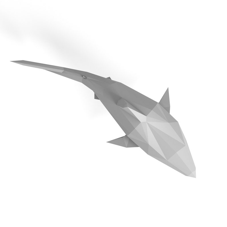 Shark, Printable PDF Template, Papercraft, Download, 3d, Low Poly - Etsy