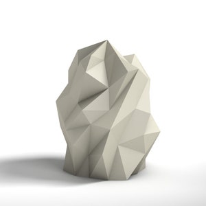 Abstract Rock, Printable PDF Template, Papercraft, Download, 3d, Low Poly
