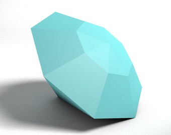 【超歓迎】 PDF Druckbare Diamant, Vorlage, 3d Download, Papercraft, スポーツ選手