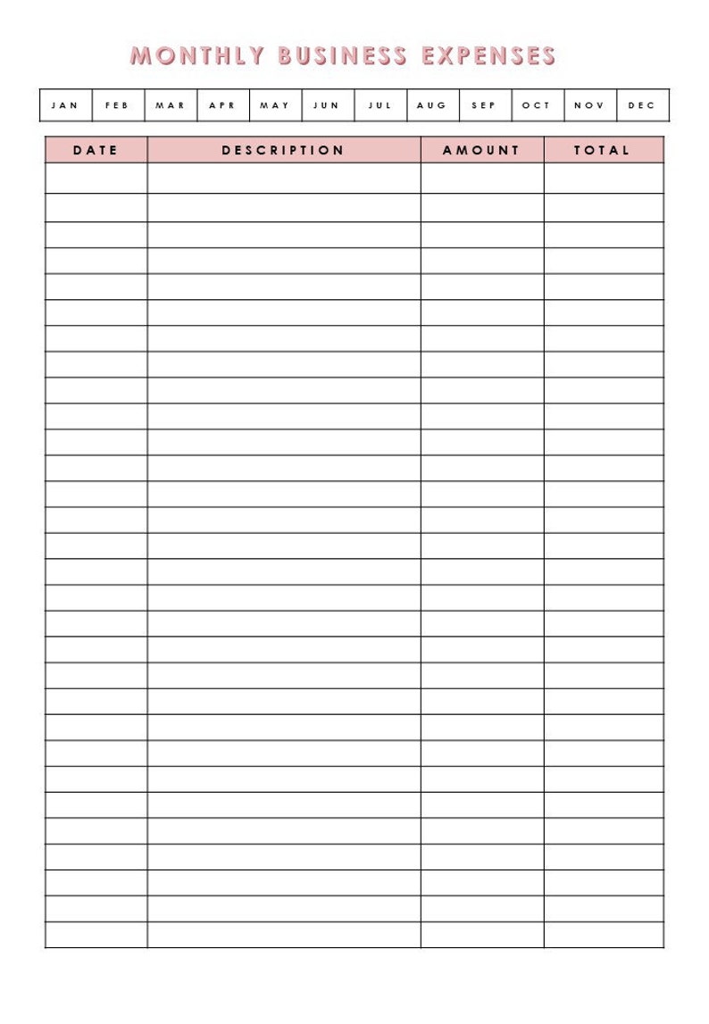 monthly-business-expense-tracker-template-pdf-sheet-editable-etsy