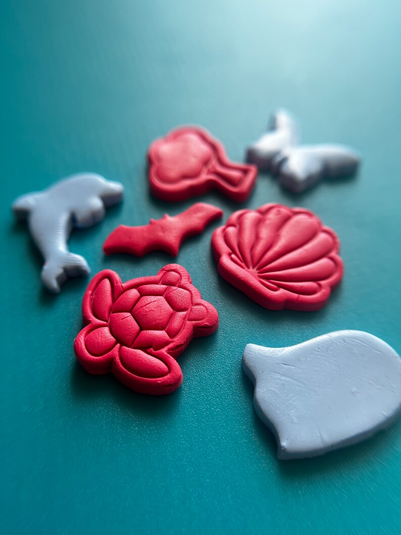 Dinosaur Fossil Trex Embossing Polymer Clay Cutter Earring Etsy