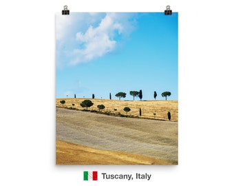 Fields of Tuscany 1 - Italy - High quality print of landscape photography - Poster