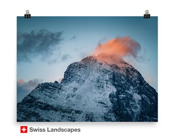 Eiger in the morning - Switzerland - High Quality Print of Alpine Landscape Photography - Poster