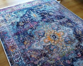 Rugs 6x9, Blue Rug 6x9, Turkish Rug 6x9, Oriental Rug 6x9, Turkish Kilim Rug 6x9, Heriz Rug 6x9, Turkish Rug Oushak, Turkish Area Rug 6x9