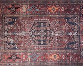 Rug 8x10, Turkish Rug 8x10, Oushak Rug 8x10, Oriental Rug, Heriz Rug, Kilim Rug 8x10, Vintage Rug 8x10, Persian Pattern, Area Rug 8x10, Rug