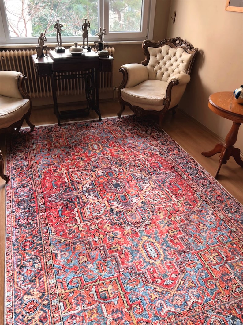 Rug 8x10 Turkish Red Rug 8x10 Oriental Rug 8x10 Large Etsy