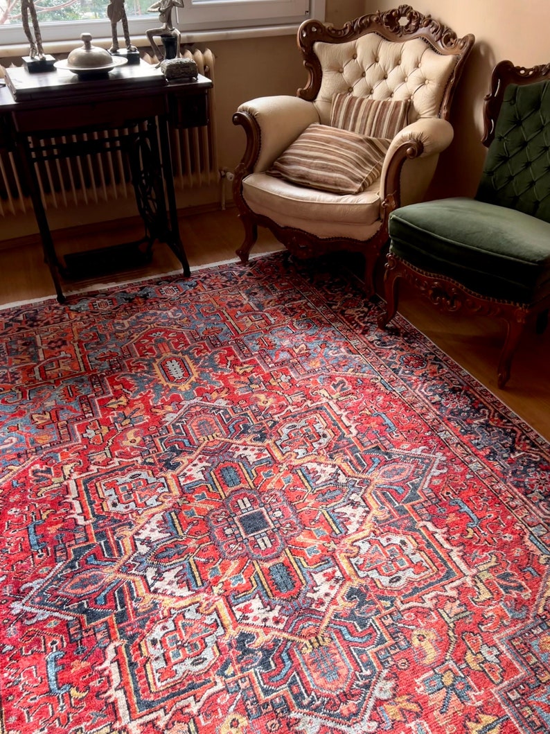 Rug 8x10 Turkish Red Rug 8x10 Oriental Rug 8x10 Large Etsy