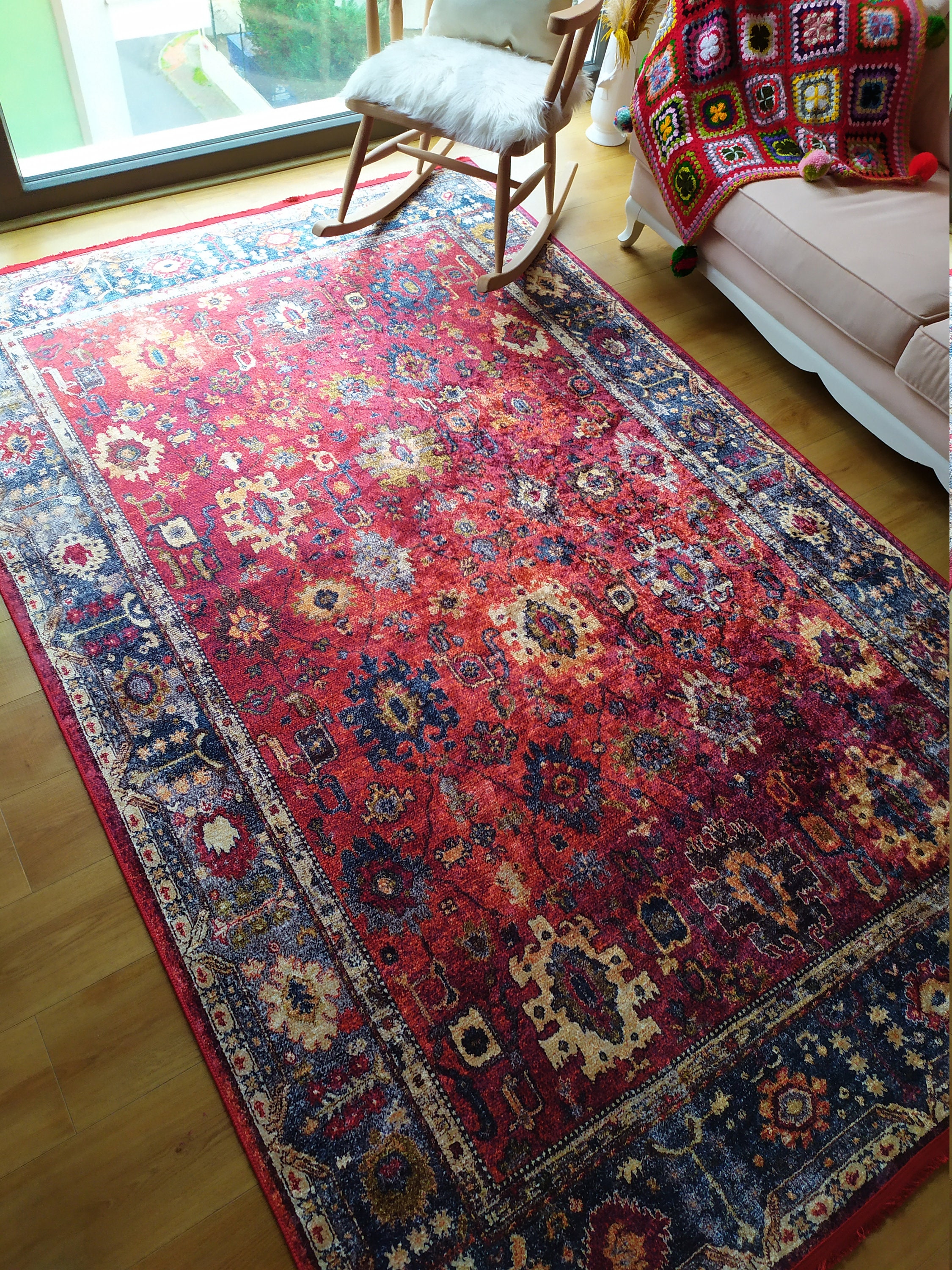 Rugs 6x9 Oriental Rug 6x9 Red Rug 6x9 Oushak Rug 6x9 Etsy