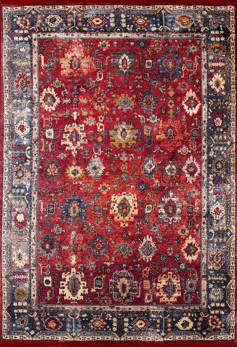 Heriz Rug Turkish Vintage Rug 6x9 Red Rug 6x9 Turkish Area Rug 6x9 Turkish Rug 6x9 Carpet Oushak Rug 6x9 Rugs 6x9 Oriental Rug 6x9