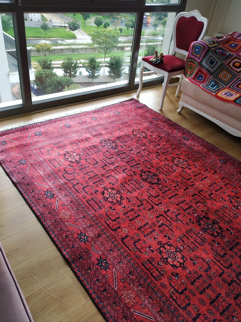 Rugs 6x9 Red Rug 6x9 Oriental Rug 6x9 Area Rug 6x9 Turkish Etsy UK