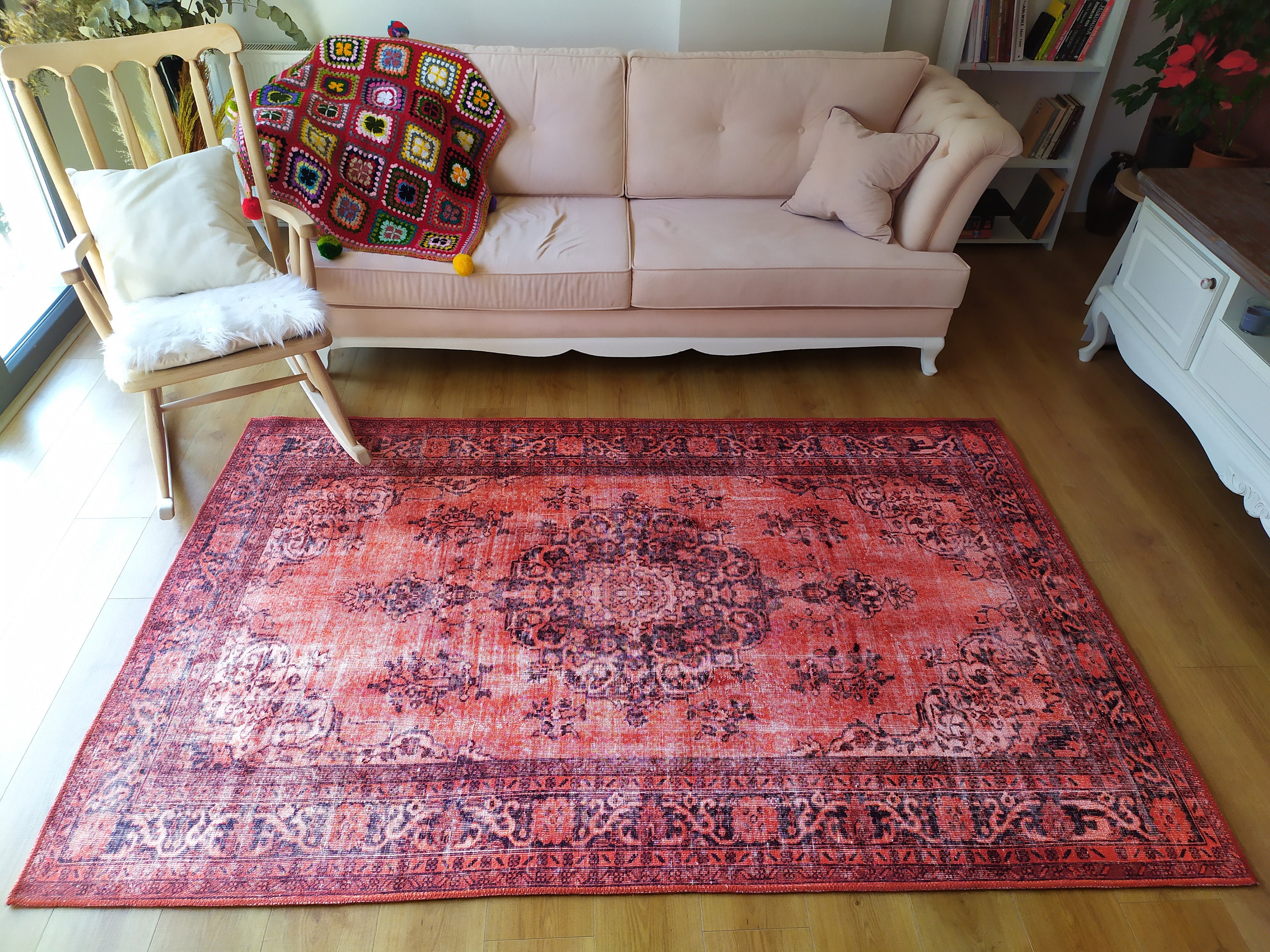 Rugs 8x10 Turkish Rug 8x10 Vintage Rug 8x10 Oushak Rug Etsy