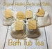 Organic Bath Tub Tea, Bath Herbs and 3 salts, Organic Essential Oils and Vegetable Oils Infused Apothecary Healing bath tea 