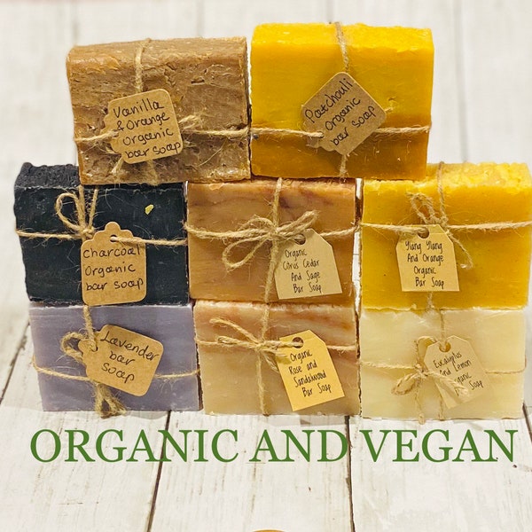 Organic Soap Bar, Vegan and All Natural Soap, Handmade Artisan Soap, Zero Waste, Eco Friendly, Non Toxic