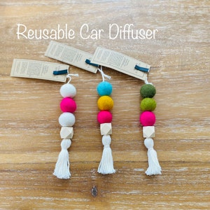 Reusable Car Diffuser Felt Ball, Portable Diffuser, Eco-friendly Car Air Freshener