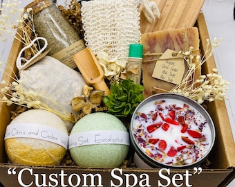 Organic Spa Gift Set, Custom Spa Set, Spa Gift Set, Design You spa Box