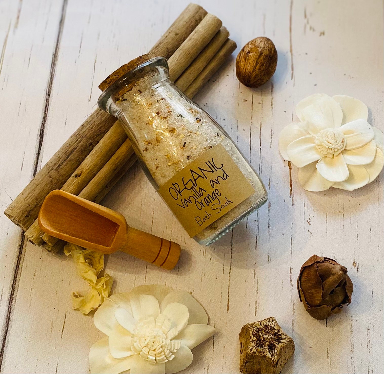 Organic Spa Kit Vanilla and Orange Spa Set Vanilla Soy Etsy