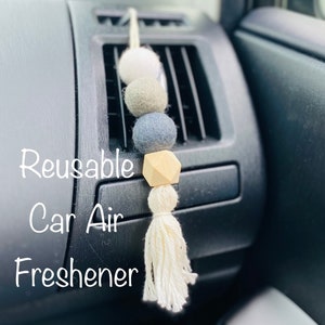 Car Diffuser Felt Balls, Organic and Natural , Eco-Friendly Reusable, Portable Diffuser