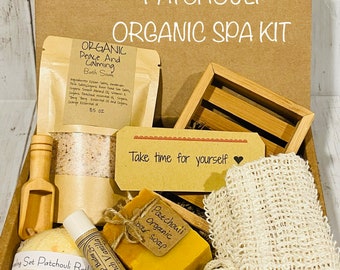 Organic Patchouli Spa Gift Set: Handmade Apothecary Healing
