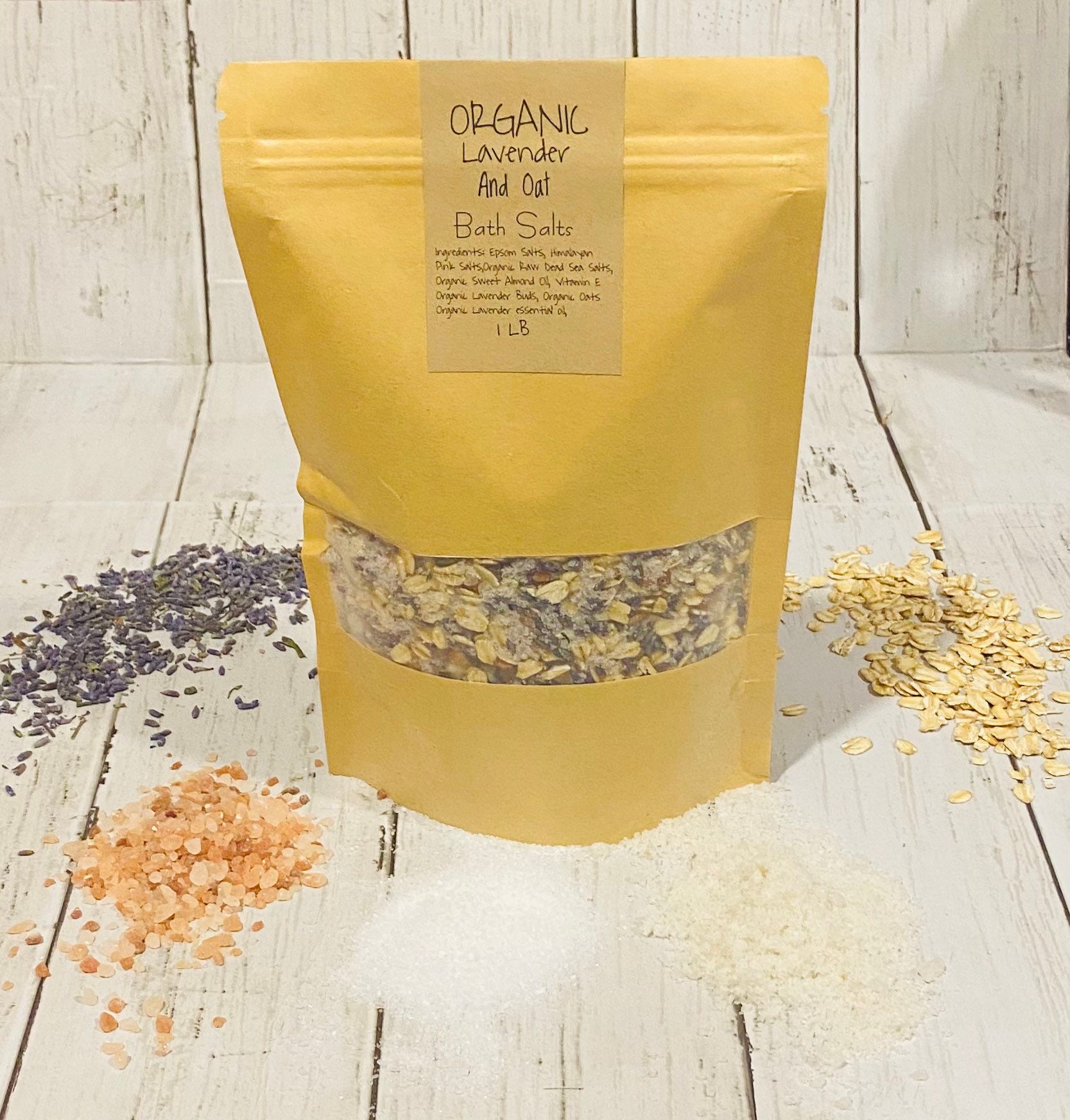 Organic Bath Salts Bulk 1lb Bath Salts And HerbsApothecary Etsy