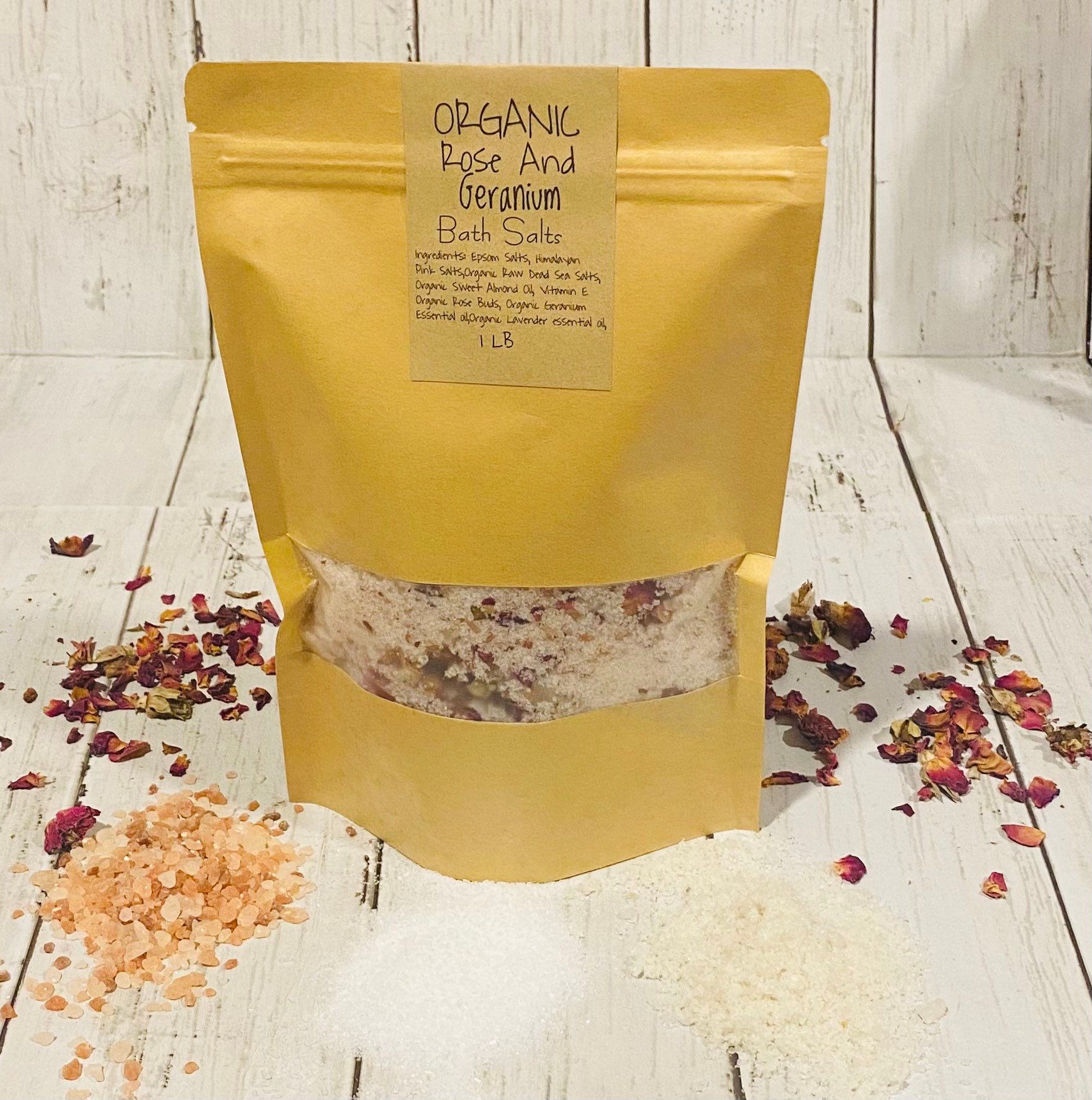 Organic Bath Salts Bulk 1lb Bath Salts and Herbsapothecary Etsy