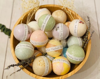 Natural Essential Oil Bath Bombs: Aromatherapy Spa Gift Set